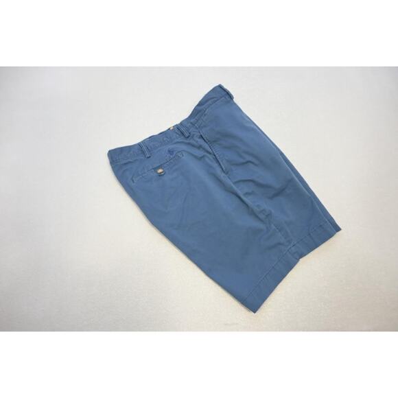 Polo Ralph Lauren Stretch Classic Fit Khaki Chino Shorts Blue 9" INS Mens Sz 38 - Picture 1 of 6